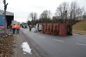 LKW umgestuerzt Niehler Hafen P020